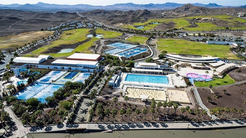 Aerial view of Playitas Sports Resort on Fuerteventura