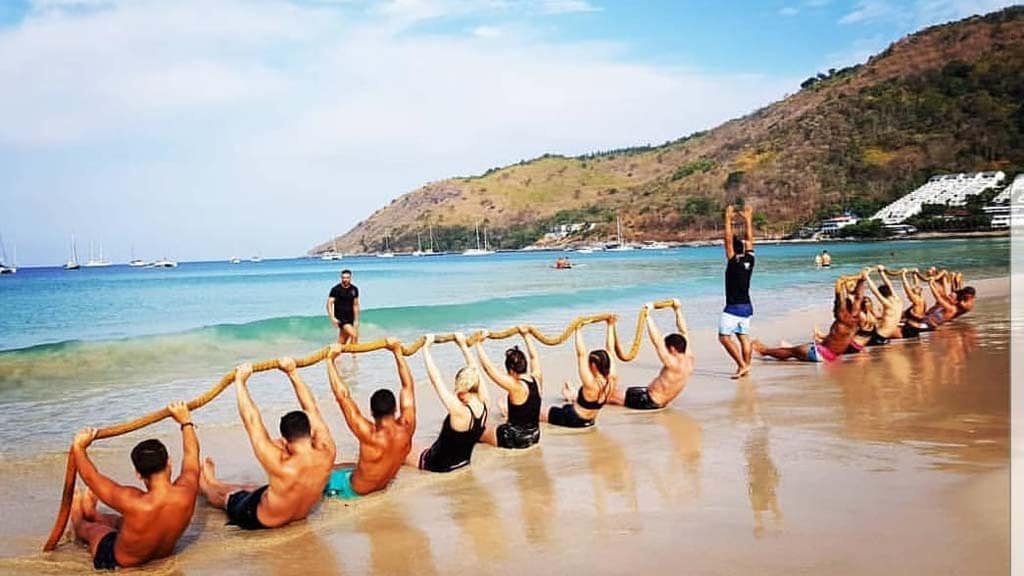 Tiger Muay Thai Beachside - Strandworkout - Fitnessurlaub Phuket - Fitnessreise mit Reiseathleten