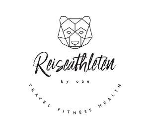 vacaciones fitness Logotipo Blanco - para Reiseathleten