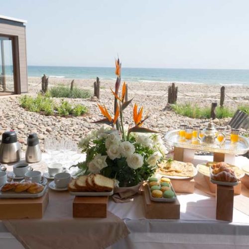 Frühstück im Paradis Plage Surf Yoga & Spa Resort - Fitnessurlaub mit Reiseathleten - Marokko Plage
