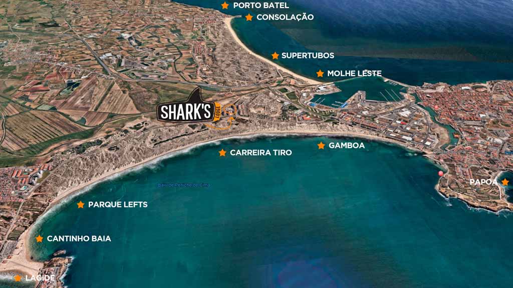 Surf Hotspots - Peniche - Sharks Lodge - Fitnessurlaub in Portugal - Fitnessurlaub für Reiseathleten