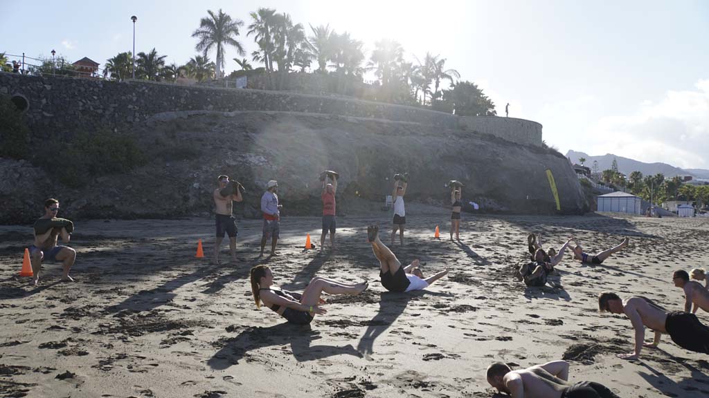 Beach WOD - Tenerife Top Training (T3) - CrossFit Survive - Fitnessurlaub Teneriffa - Fitnessurlaub für Reiseathleten