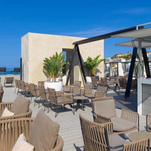 CrossFit Mallorca Urlaub - H10 Casa del Mar - Lounge & Dachterrasse - Fitness Urlaub - Fitnessreisen mit Reiseathleten