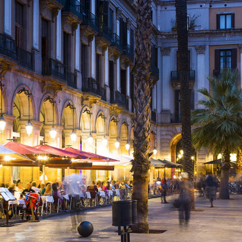 Plaza Real in Barcelona - Fitnessurlaub Barcelona - Fitnessurlaub für Reiseathleten