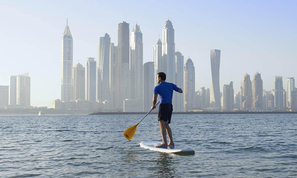 Fairmont The Palm_Dubai mit Reiseathleten_Sports_Skyline_Views - Fitnessurlaub Dubai - Fitness Holiday Dubai