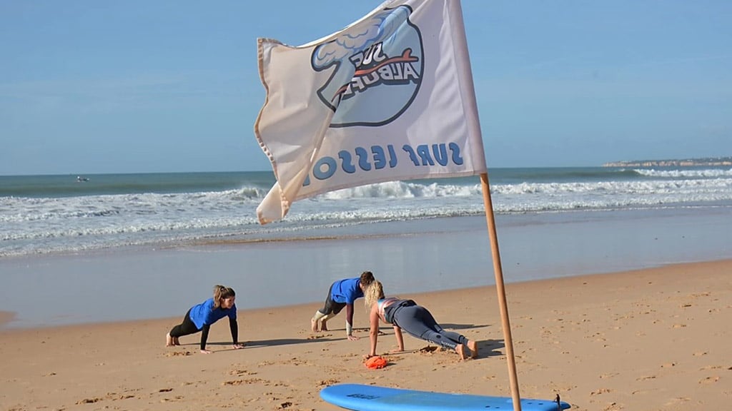 Fitnessurlaub in Portugal - Surfen an der Algarve - Fitnessreisen für Reiseathleten