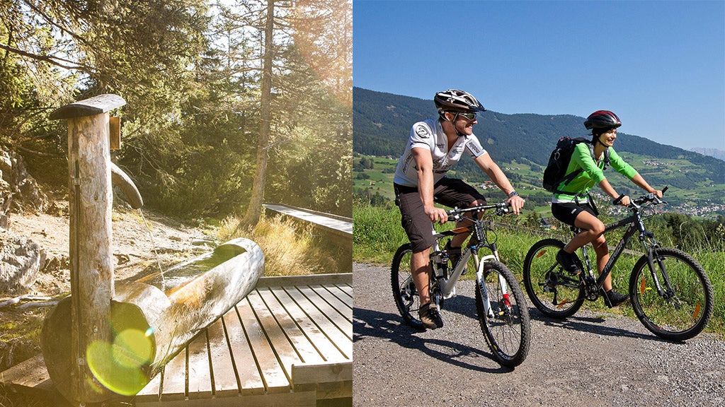 Fitnessurlaub in Österreich - Mountainbiking mit Bergsicht Hotel 4 Jahreszeiten Pitztal - Fitnessreisen für Reiseathleten