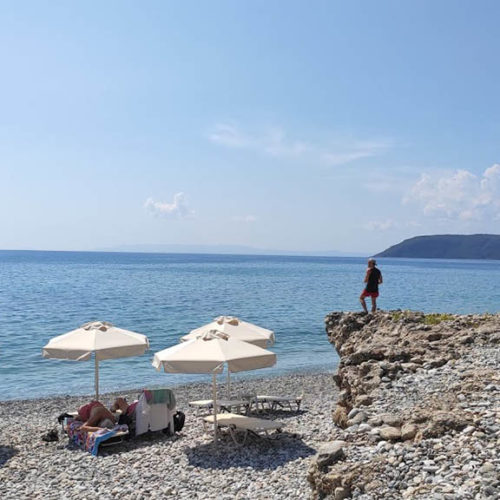 Ritsa Strand von Kardamili - Fitnessurlaub fuer Reiseathleten in Griechenland