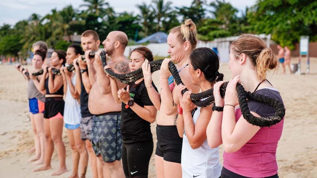 Beach Workout im Fitness Camp von Koh Fit - Fitnessurlaub Koh Samui - Thailand - Fitnessreisen für Reiseathleten