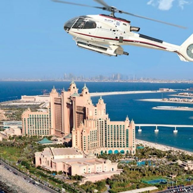 Dubai Experiences für Reiseathleten - Fitnessurlaub Dubai - Erlebnis Dubai Helikopterflug