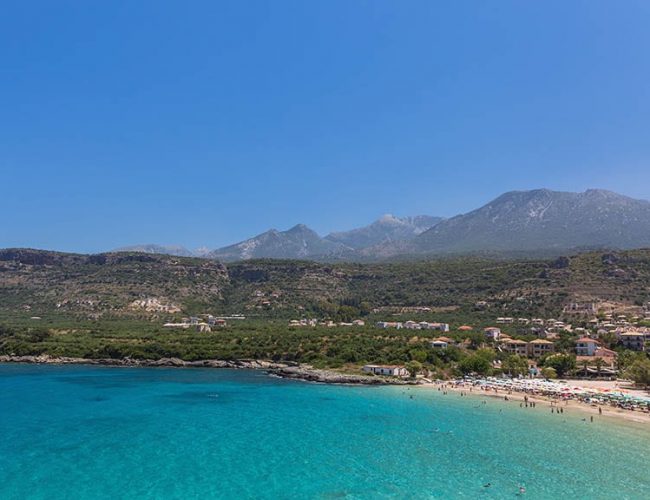 Kalogria Beach - Discover the beautiful Mani on the Peloponnese in Greece - Fitness Vacation Greece - Fitness Travel for Travelling Athletes