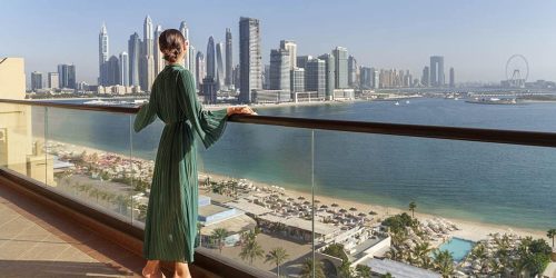 Fairmont The Palm Dubai mit den Reiseathlete. Panaramic View West Beach - Fitnessurlaub Dubai - Fitness Holiday Dubai