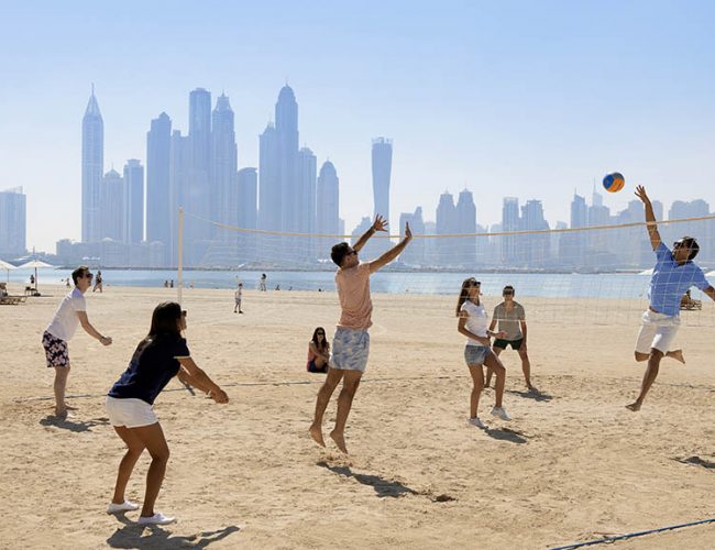 Fairmont The Palm_Dubai mit Reiseathleten_Sports_Beach_Volleyball - Fitnessurlaub Dubai - Fitness Holiday Dubai