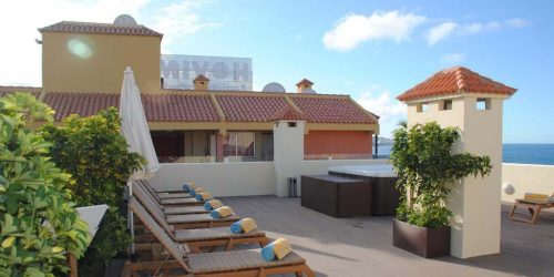 Hotel Hovima Jardin Caleta - Rooftop Terrace Fitness Vacation Tenerife - Fitness Vacation for Travelling Athletes