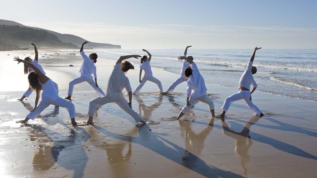 Yoga am Strand - Paradis Plage Surf Yoga & Spa Resort - Fitnessurlaub mit Reiseathleten - Marokko Plage